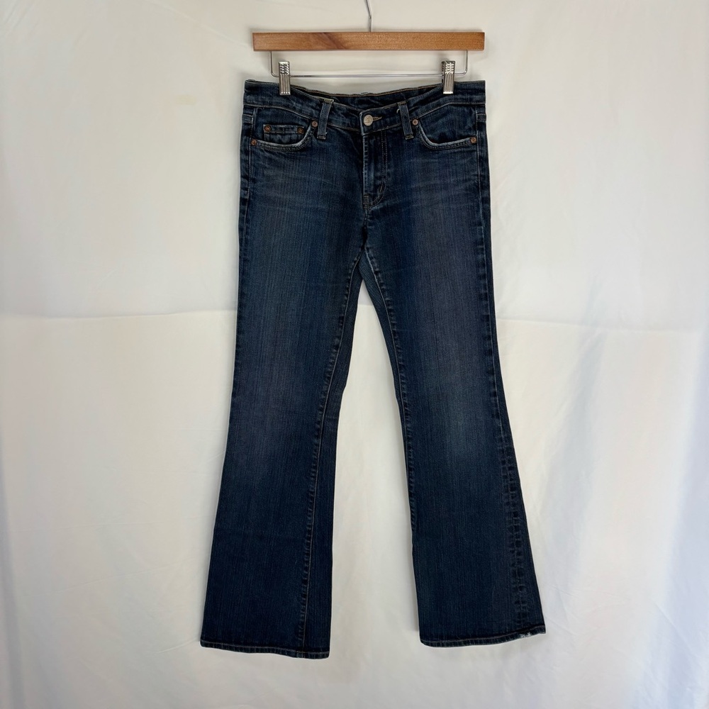 Red Engine Dark Blue Flare Jeans
